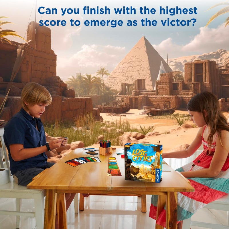 Thames & Kosmos Lost Cities Card Game - with 6th Expedition - Image 5