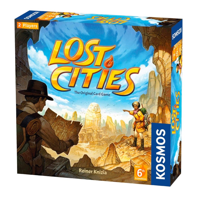 Thames & Kosmos Lost Cities Card Game - with 6th Expedition - Image 1