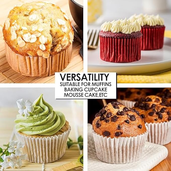 مقلاة الكعك 6 أكواب كب كيك صينية خبز من 2 طلاء فولاذي كربوني صينية خبز غير لاصقة للخبز تورتة كعكة البيض 6 جيدا علب الكعك الأسود - Image 4