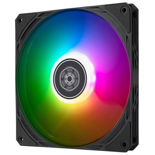 Silverstone Technology Air Slimmer 140 ARGB Enhanced 140mm Slim Fan with FullRange PWM and ARGB Lighting Effects SSTAS140BARGB - Image 1