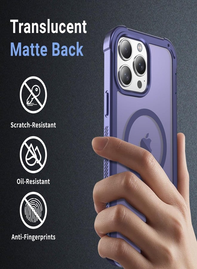 jaroco Magnetic for iPhone 13 Pro Max Case, [Compatible with MagSafe][Military Grade Drop Protection][Heavy Duty Protection][Non-Slip][Shockproof] 2-Layer Durable Bumper Phone Case 6.7''-Dark Purple - Image 5