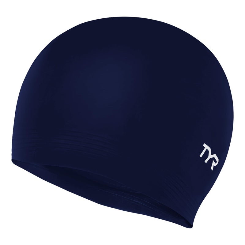 TYR Mens Black Swim-caps, Navy - Image 1