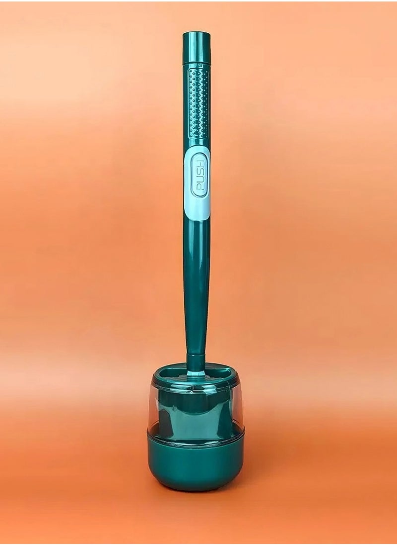 Zorqon Silicone Toilet Brush With Liquid Dispensing Green  - Image 2