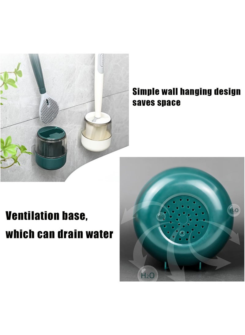 Zorqon Silicone Toilet Brush With Liquid Dispensing Green  - Image 5