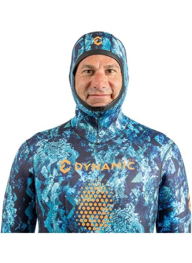 DYNAMICNORD - DYNAMIC NORD SFS-3 FREE DIVE SUIT 3MM HOODED JACKET + PANT CAMO/BLUE - Image 1