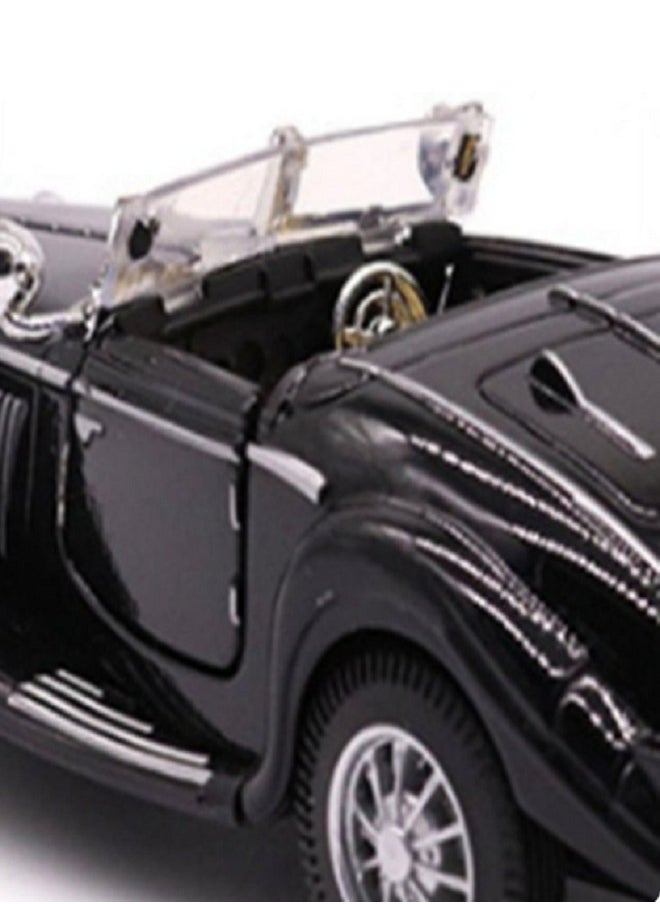 die cast 1:28 Scale Pullback Diecast Metal Antique Classic Model Cars Collectible Toy Gifts (Black,Length 6.5in/16.8cm)  - Image 4