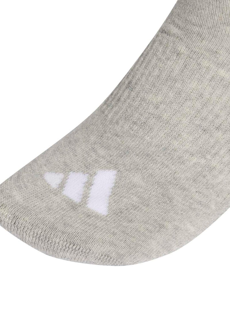 Adidas 3 Stripes Cushioned Sportswear Mid Cut Socks 3 Pair Pack - Image 3