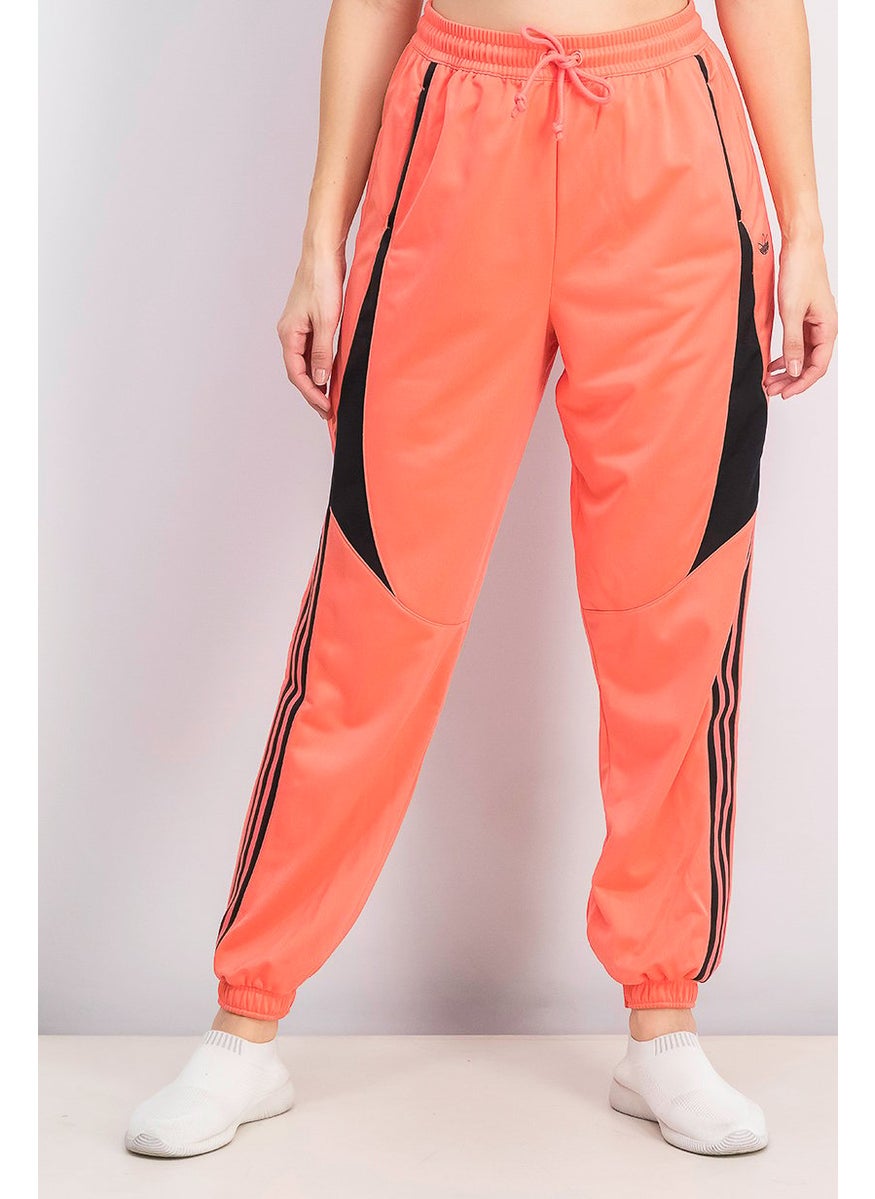 Adidas Women Drawstring Track Pants, Peach  - Image 1