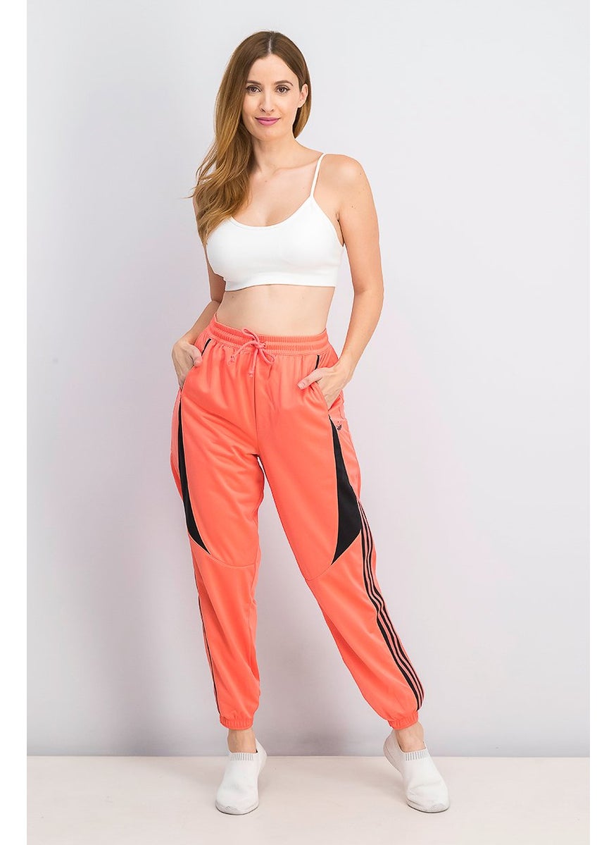 Adidas Women Drawstring Track Pants, Peach  - Image 2