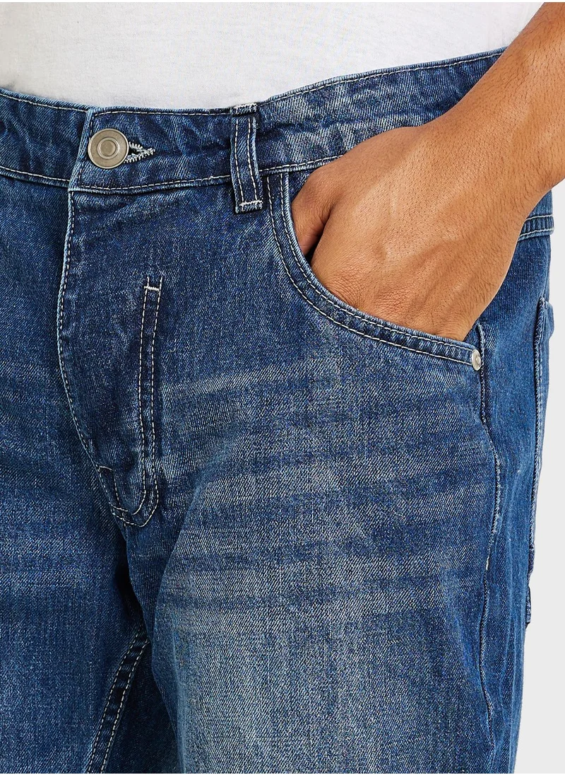 برايف سول شورت جينز ريج فاشون فيت للرجال