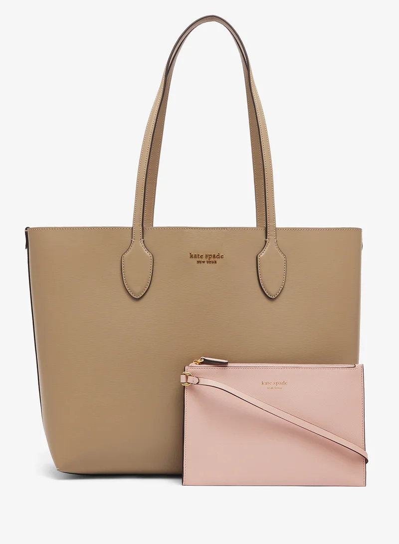 Logo Detail Top Handle Tote