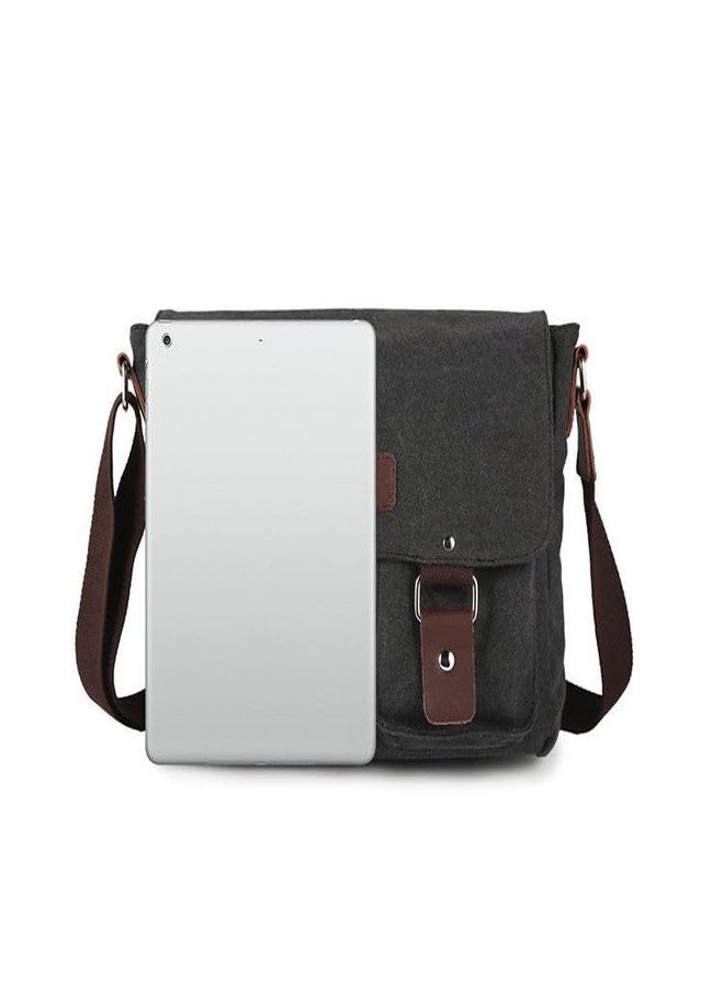 Handcuffs Vintage Canvas Messenger Bag for Men & Women Crossbody Sling with Multiple Pockets Stylish Shoulder Satchel for College, Office, Travel & Daily Use (Olive) - Image 3