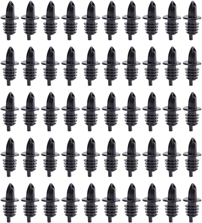 Hedume 50 Pack Bottle Pourers, Free Flow Pourers, Liquor Bottle Pourers Perfect for Pubs, Clubs, Restaurants, Bars, Coffee Shops and Diners - Image 1