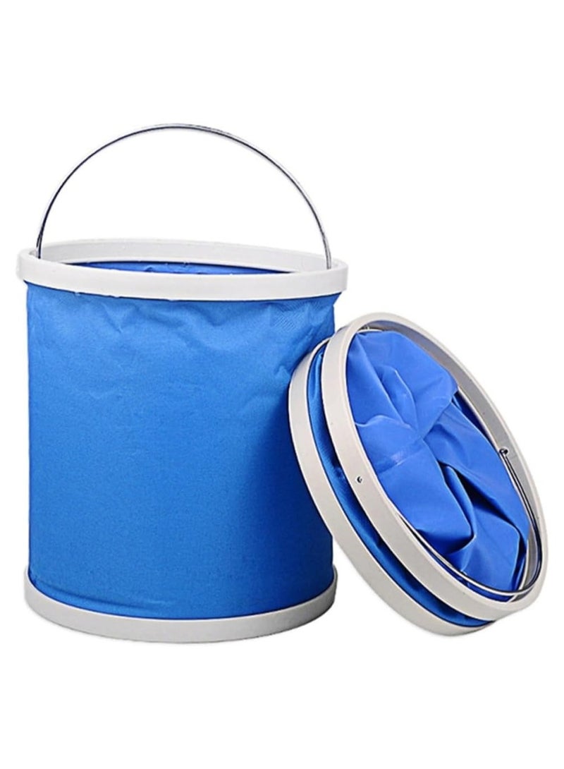DubaiGallery Collapsible Bucket, No Leakage Car Wash Bucket, Multi function Outdoor Portable Folding Pail Fishing Cleaning Water Container For Hiking Camping House Working, Fishing, Car Washing - Image 2