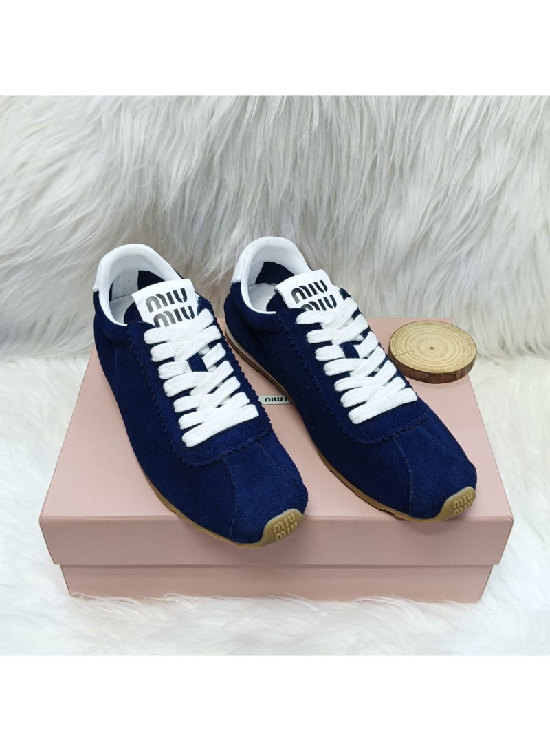 مياو مياو حذاء رياضي نسائي من ميو ميو - أزرق داكن