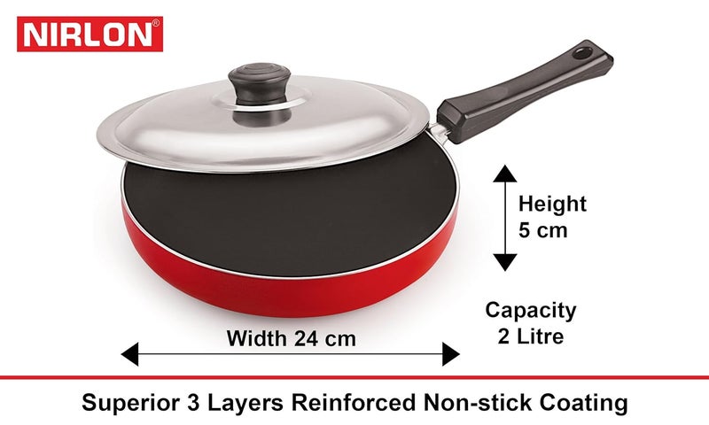 Nirlon Nirlon NonStick Heavy Duty Aluminium 4 Piece Kitchenware Combo Set Offer  - Image 3
