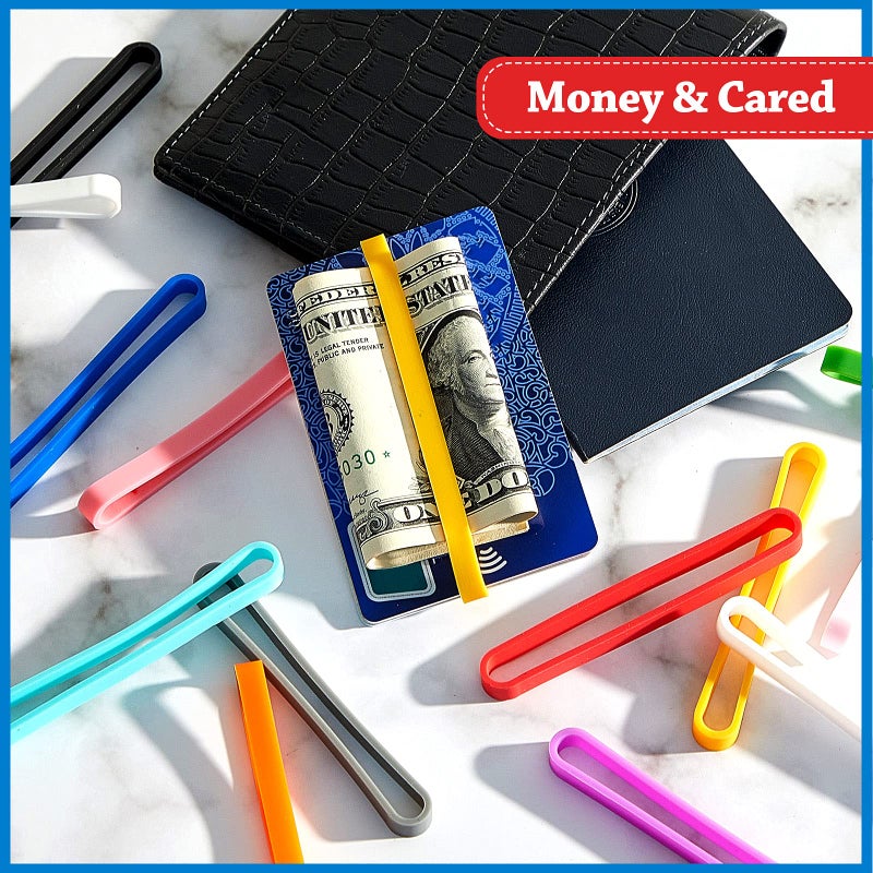 Shappy 36 Pieces 3 Inches Silicone Rubber Bands Elastic Rubber Wrapping Bands Assorted Color Band for Wallet Card Wrist Cooking Boxes Wraps Office Outdoor Notebook Packing Gift (Multi Color) - Image 5