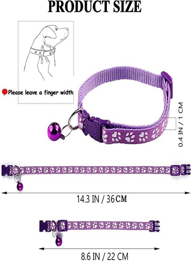 Hachiko (Buy 1 Get 1 Free) 2 pcs.Cat Collar with Bell, Adjustable Rainbow Collars for Cat Kitty Puppy Rabbit Small Animals- (Random Colors) - Image 5
