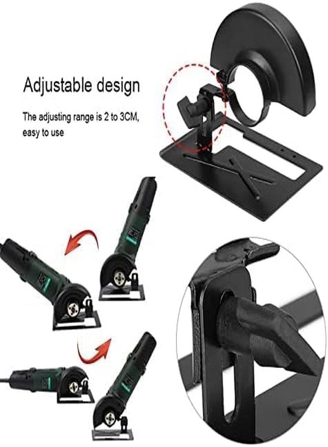 Veltrix – 4” Metal Angle Grinder Stand Bracket Support Base with Guard Cover | Converts Grinder into Tile or Wood Cutter | Adjustable Cutting Tool Holder for DIY and Workshop Use - Image 4