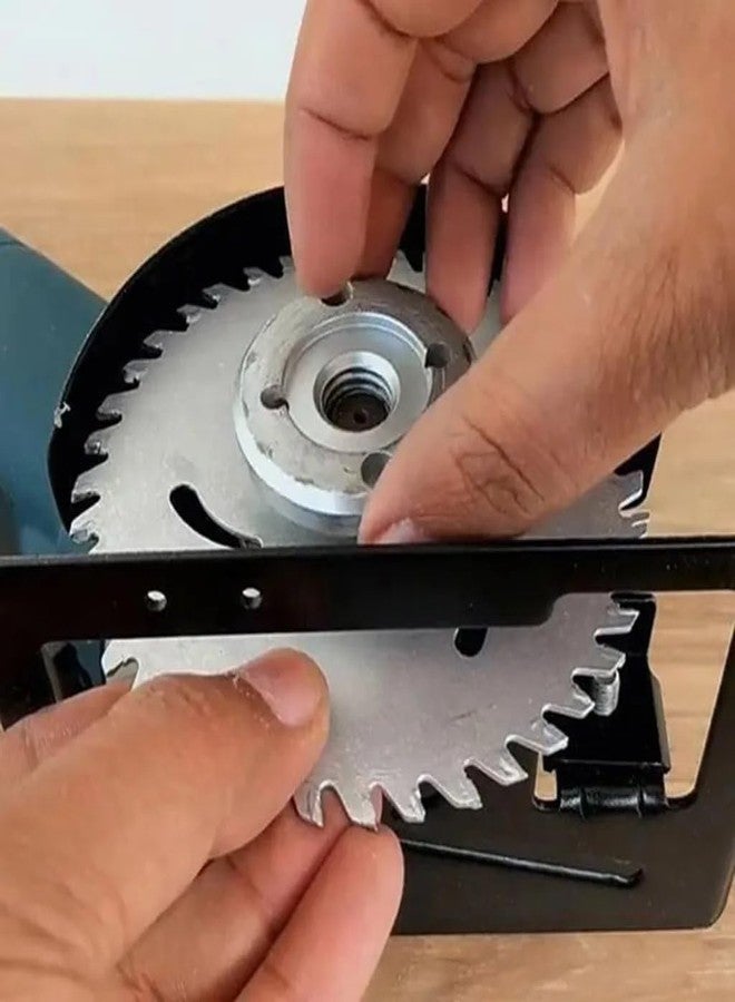 Veltrix – 4” Metal Angle Grinder Stand Bracket Support Base with Guard Cover | Converts Grinder into Tile or Wood Cutter | Adjustable Cutting Tool Holder for DIY and Workshop Use - Image 5