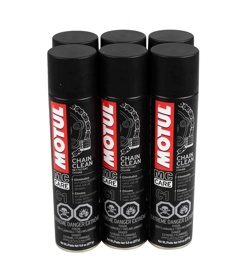 Motul 103243 C1 Chain Clean O X ZRing Compatible 400mL98 Fl oz Can 6