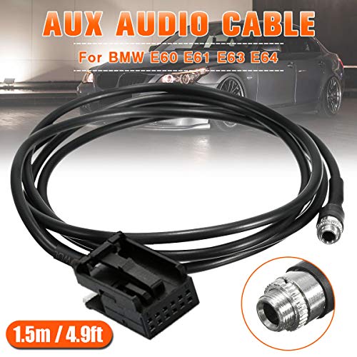 CHELINK in Car Female 3.5mm AUX Input Audio Adapter Cable for B-M-W E39 E53 X5 X5M Z4 E83 E85 E86 X3 Mini Cooper - Image 2