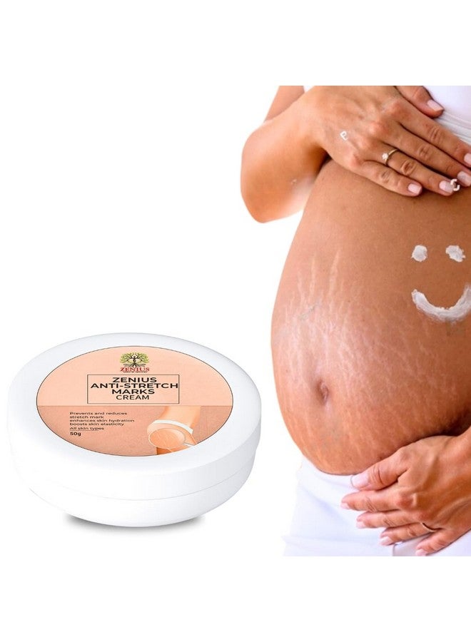 ZENIUS Ayurvedic Stretch Mark Cream | Improves appearance of Fresh and Mature Stretch Marks | Infused with Hyaluronic Acid & Rosehip Oil | Natural and Cruelty-Free | 50 gm (Pack of 2) - Image 1