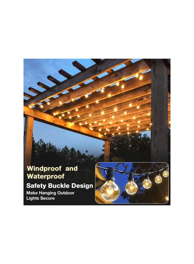 PROMASS 20 PCS Q-Hanger Hooks, Screw Hooks for Outdoor String Lights, Outdoor Hooks with Safety Buckle, Easy Release, Screw Hooks for Hanging Patio Lights, Plants - Black - Image 2