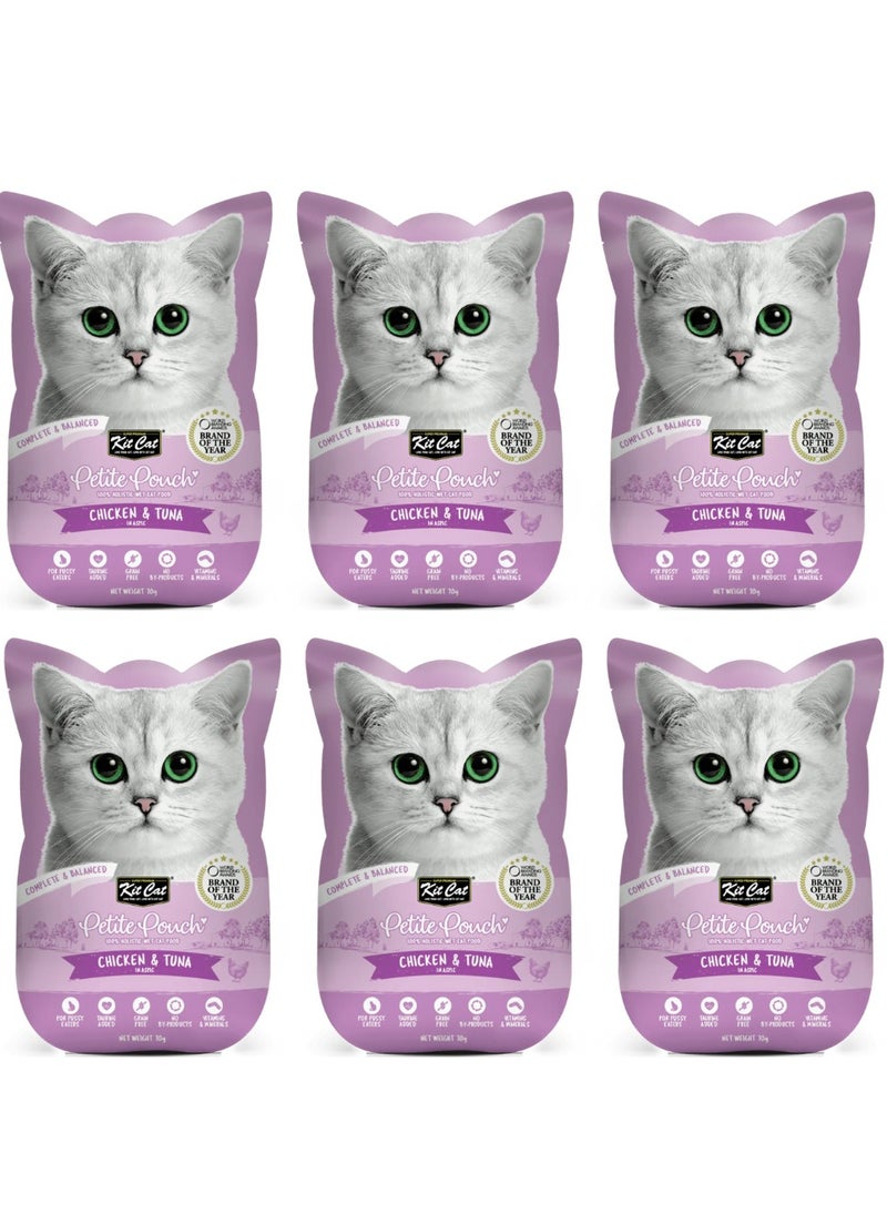 Kit Cat Cat Wet Treat Chicken And Tuna Flavor 10g Pack Of 6  - Image 1