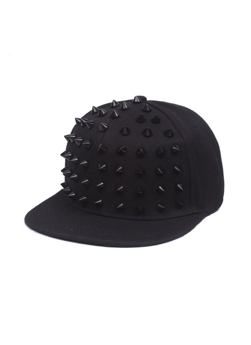 Loquat Men/Women Nail Hat Hip-hop Hat  Black Nail  - Image 1