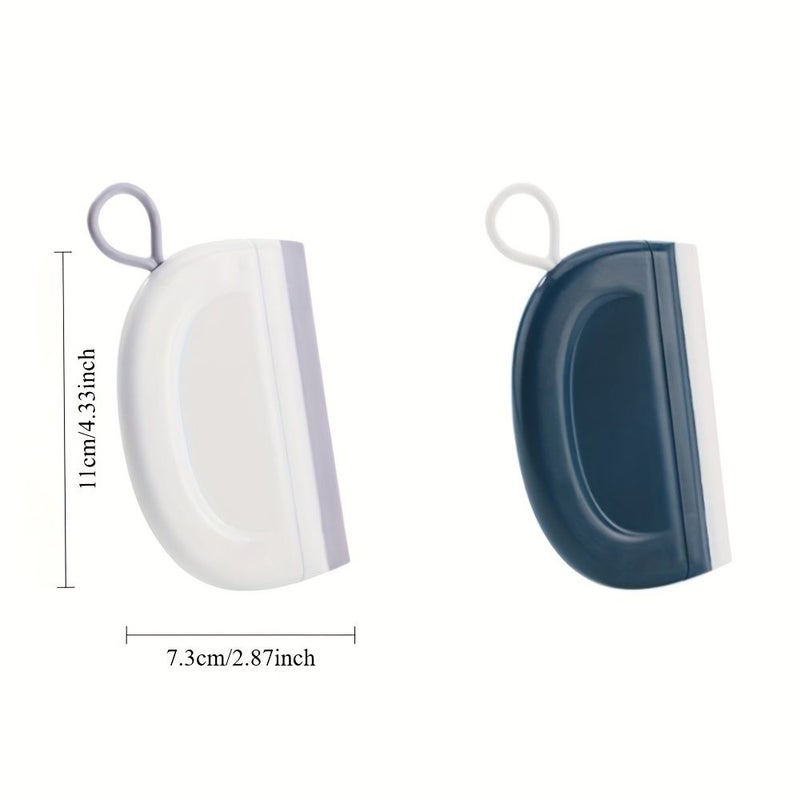 Blue Wiper Blade for Glass Washbasin Mirror Small Wiper - Image 2