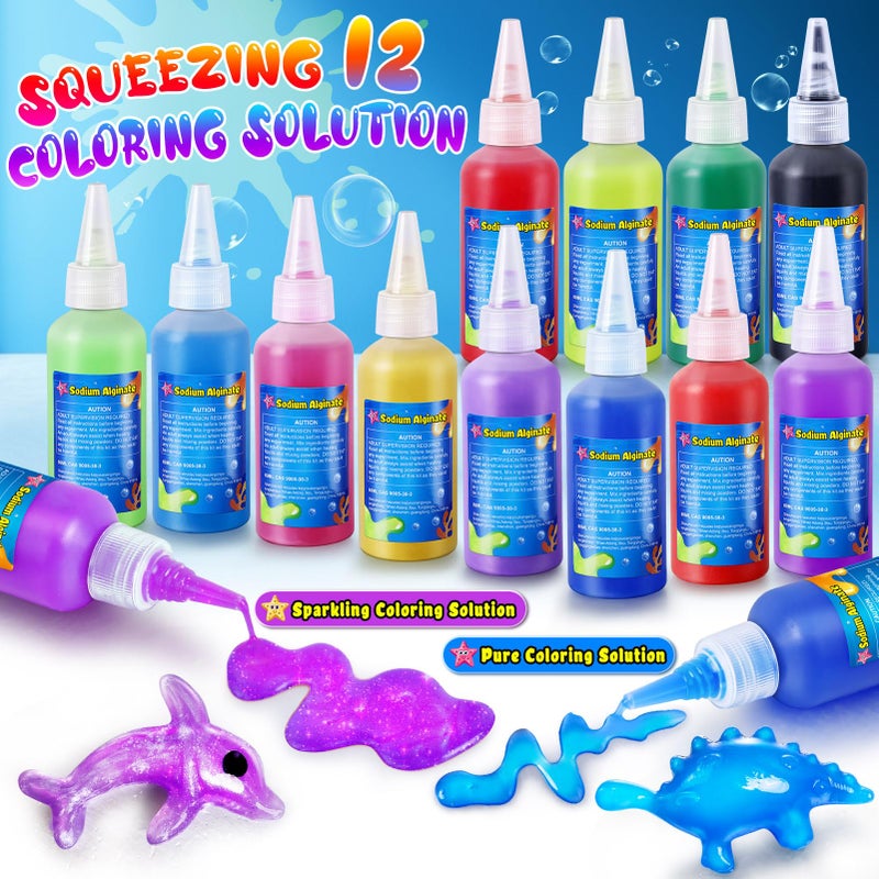 Kacwsoay Magic Water Elf Toy Kit for Kids - Water Pets with 12 Colors - DIY Squishies Maker Crafts Birthday Gifts for Boys and Girls - Image 3