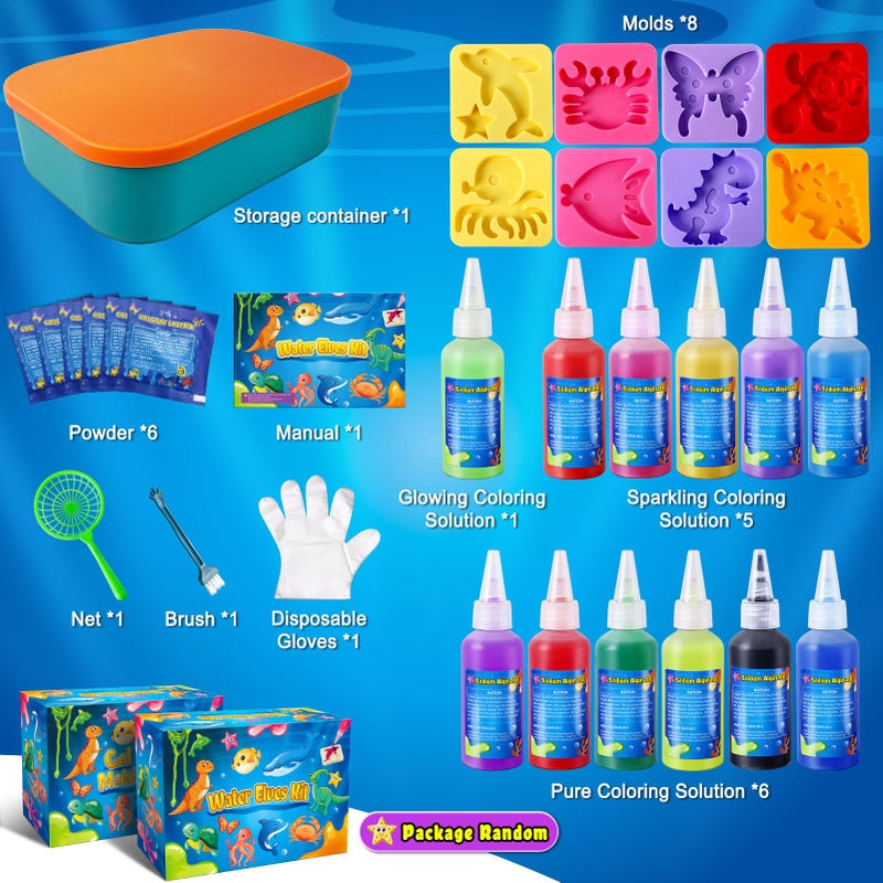 Kacwsoay Magic Water Elf Toy Kit for Kids - Water Pets with 12 Colors - DIY Squishies Maker Crafts Birthday Gifts for Boys and Girls - Image 5