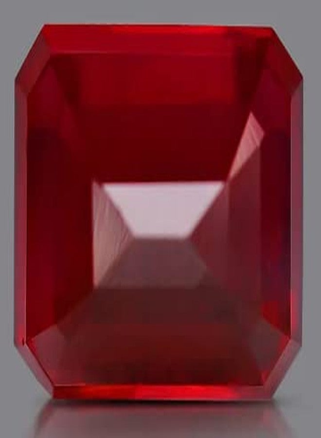 GEMS RIVER Natural Manik Stone I 9.25 Carat Super Quality Burma Ruby Stone Certified Loose Gemstone I for Astrological Purpose (O329) - Image 3
