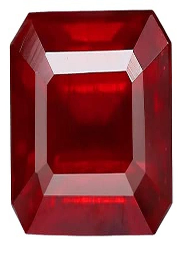 GEMS RIVER Natural Manik Stone I 9.25 Carat Super Quality Burma Ruby Stone Certified Loose Gemstone I for Astrological Purpose (O329) - Image 1