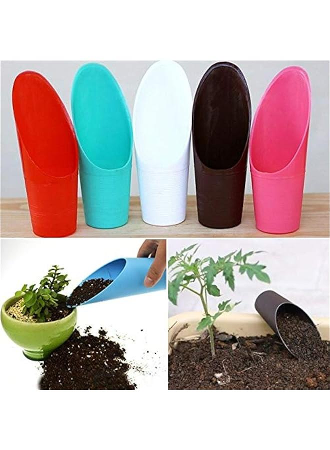Plastic Bucket Shovel Garden Succulent Transplanting Mini Hand Tools Soil Scoop Cultivation Digging Colorful Random  - Image 2