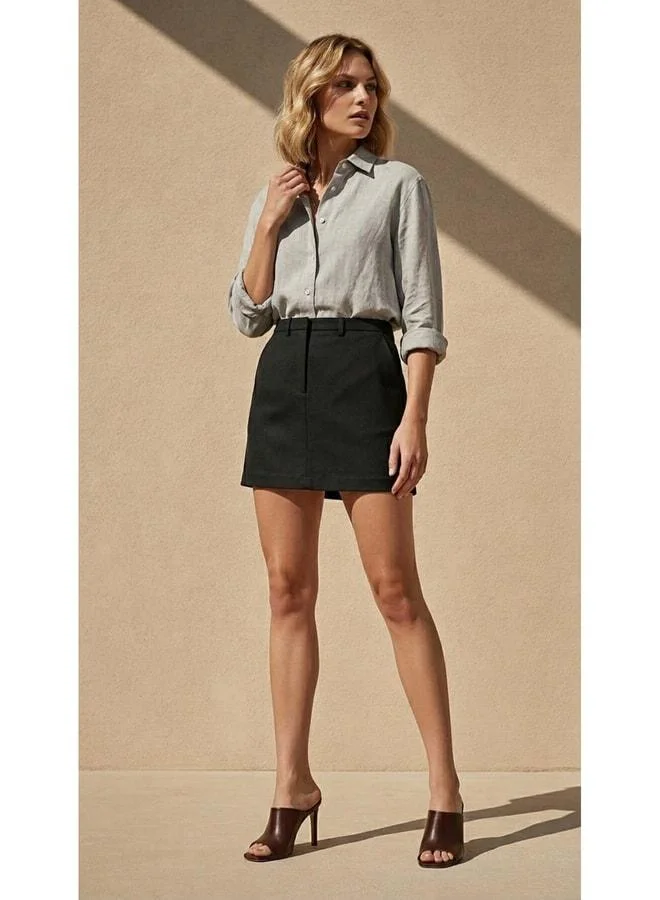 Sherin Anthracite Mini Skirt