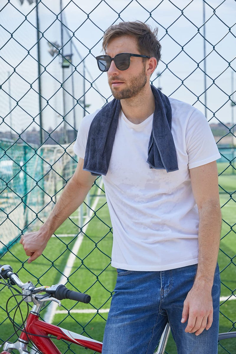 HOPESHINE HOPESHIN Gyms Yoga Towels - Absorbent Microfiber Workout Towels for Men & Women, Soft, Fast Drying 3 Pack, 16x32 Inch - Image 2