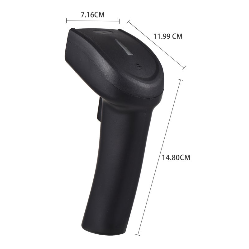 ماسح ضوئي لرموز الشريط اللاسلكي ثنائي الأبعاد 2.4G / محمول مع كابل USB يقرأ رموز الشريط أحادية الأبعاد / منفعة يدوية / ماسح ضوئي CMOS بدقة 640*480 / يدعم رموز الشريط على الورق والشاشة / متوافق مع أنظمة ويندوز وأندرويد و ماك / مناسب لمحلات السوبرmärكت والبيع بالتجزئة - Image 4
