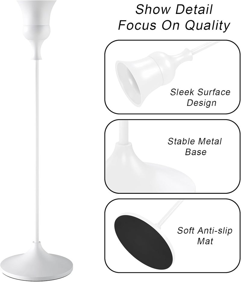 SHOWIN Trendy economical quality Candlestick Holders White, 3 Packs Taper Candle Holder for Candlesticks, Candle Sticks Holder Decor for Home Decor All-item matching trendy build - Image 5