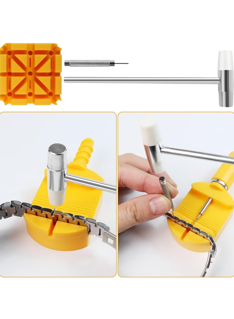 SANMUGEED Ultimate Watch Link Removal kit - Adjustable Bracelet Repair & Resizing, Watch Band Remover, Screwdriver, Hammer, Pin Punch, Watch Back Remover - Includes Storage Box - Image 4