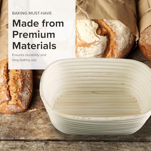 Frieling Proofing Basket, Brotform Bread Rising Banneton and Serving Basket, Oval, 11-Inch 10-Inch by 7-Inch - Image 5
