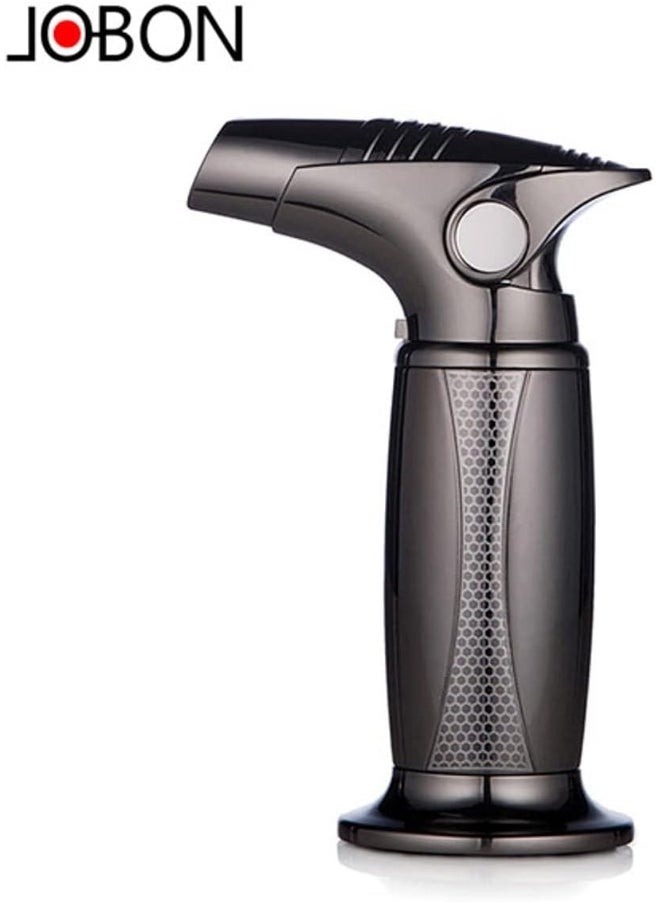 ALSAQER Alsaqer-Jobon Jet Flame Windproof Butane Gas Lighter-Bakhoor Charcoal Lighter-Jobon Torch Lighter-BBQ Lighter (Gas not Included)-(Black)  - Image 3