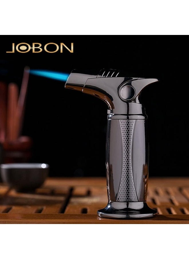 ALSAQER Alsaqer-Jobon Jet Flame Windproof Butane Gas Lighter-Bakhoor Charcoal Lighter-Jobon Torch Lighter-BBQ Lighter (Gas not Included)-(Black)  - Image 2
