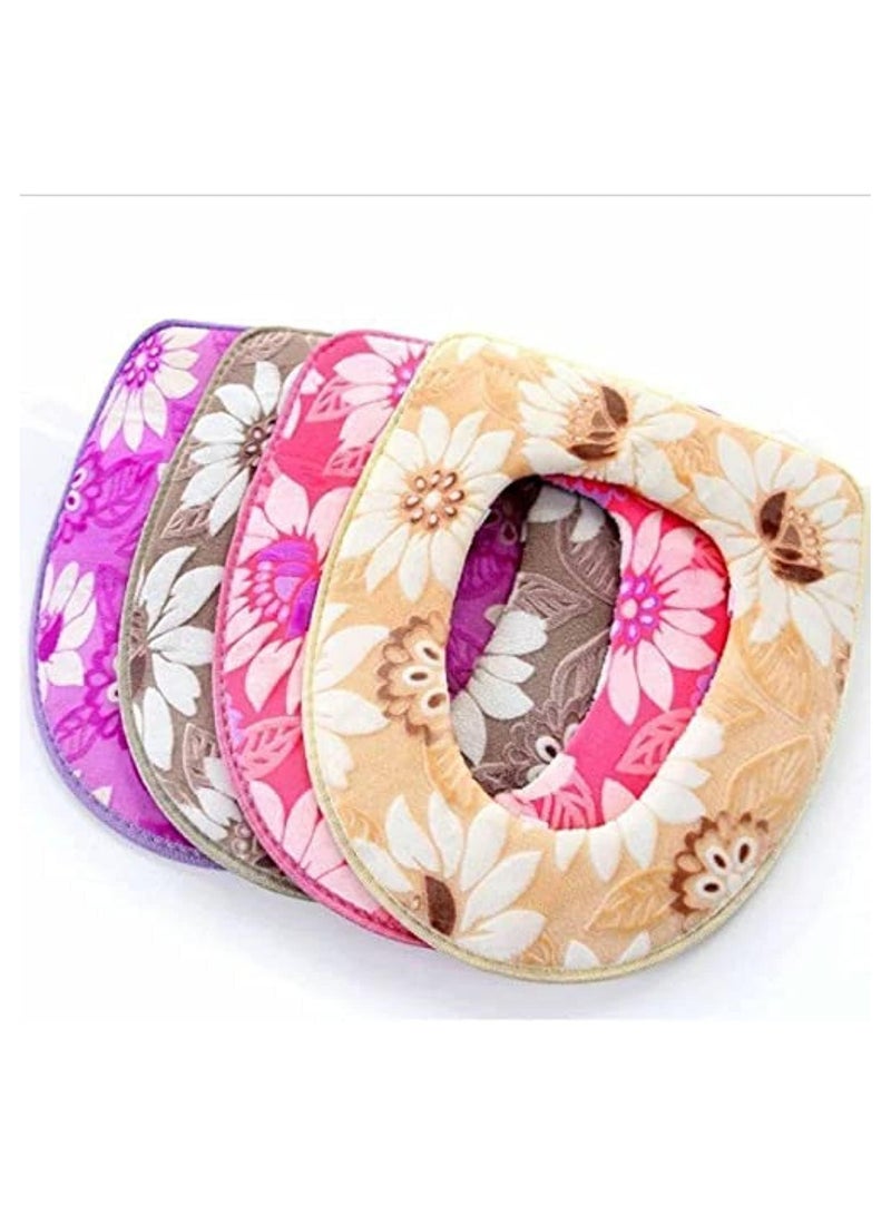 Toilet cover - washable foam, easy to clean and comfortable to sit on. It is installed with double-sided tape and Scotch tape. - Image 1