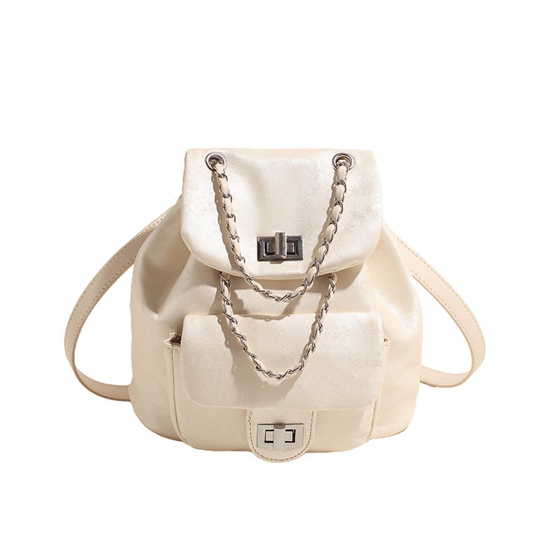 Shoulder Chain Bag Women'S Bag New Popular Rhombic Korean Style Fashion Chanel Style High-Grade Texture Biker Bag - Image 1