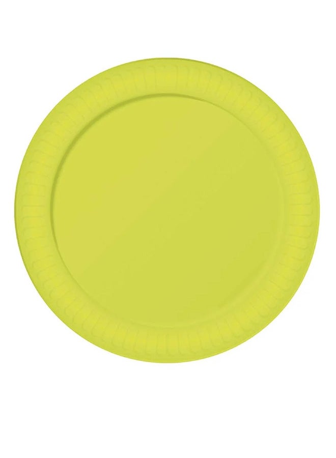 فيستاز جويركا كيس 6 أطباق أصفر نيون 23 سم