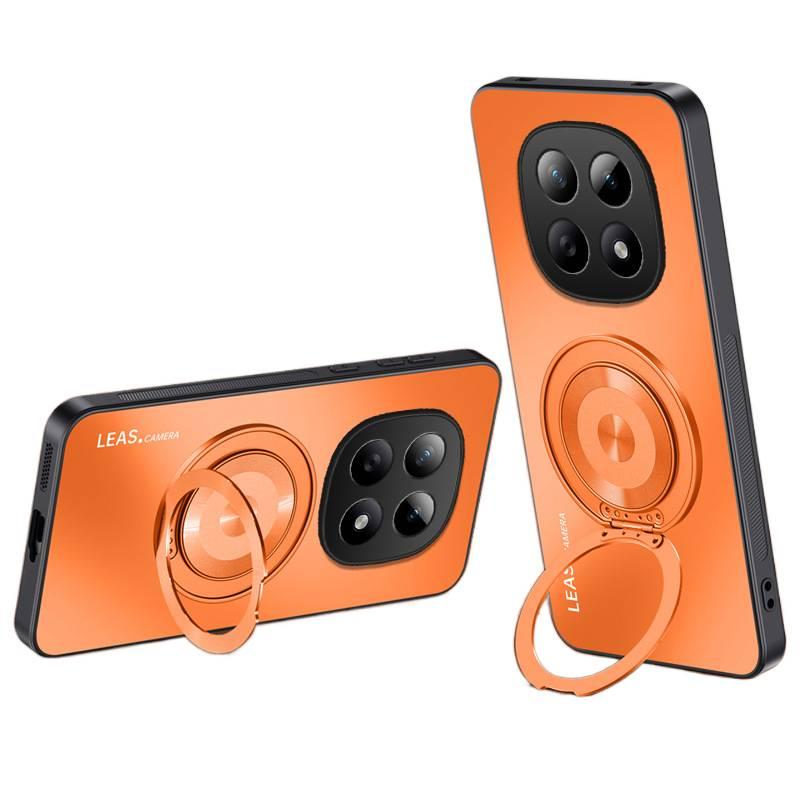 LS غطاء MagSafe بAcrylic لـ Redmi Note 15 مع حامل قائم ومغناطيس قوي مع لمسة نهائية غير لامعة مع طلاء كهربائي AG باللون Cherry Blossom Pink مغناطيسي بوظيفة حامل من الأكريليك باللون ال. - Image 4