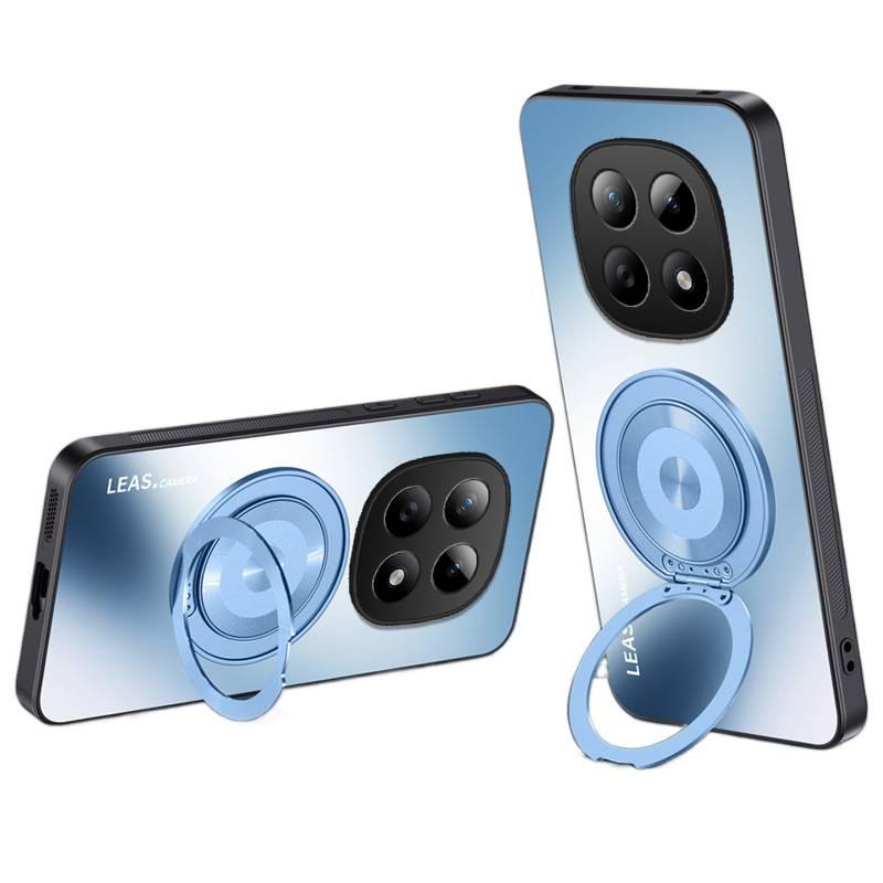 LS غطاء MagSafe بAcrylic لـ Redmi Note 15 مع حامل قائم ومغناطيس قوي مع لمسة نهائية غير لامعة مع طلاء كهربائي AG باللون Cherry Blossom Pink مغناطيسي بوظيفة حامل من الأكريليك باللون ال. - Image 2