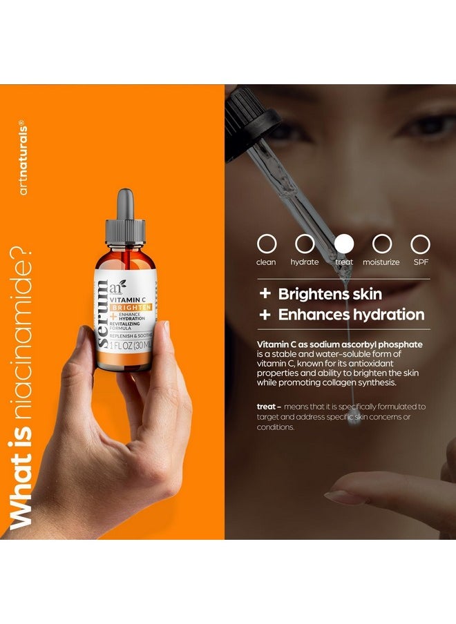 artnaturals - artnaturals Anti-Aging Vitamin C Serum - (1 Fl Oz / 30ml) - with Hyaluronic Acid and Vit E - Wrinkle Repairs Dark Circles, Fades Age Spots and Sun Damage - Enhanced 20% Vitamin C - Image 1